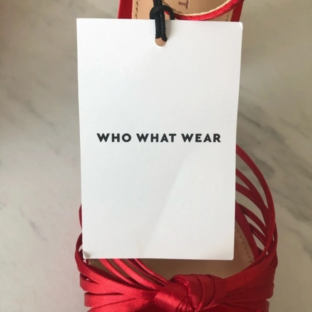 Who What Wear Platforms Red Ella High Heel Shoes
